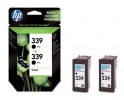 Kartuše HP Kartuša, dvojno pakiranje, HP C9504EE 2x Nr. 339 Črna (21ml)