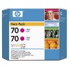 Kartuše HP Kartuša, dvojno pakiranje, HP CB344A Nr. 70 Magenta (130ml)