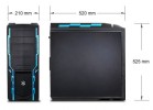 PC Ohišja SILVERSTONE Ohišje SILVERSTONE Precision Midi-Tower SST-PS06B-A črna, brez napajalnika