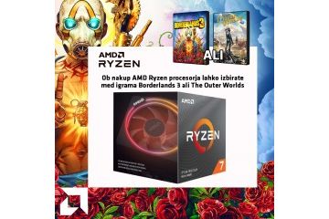 Procesorji AMD AMD Ryzen 7 2700 3,2/4,1GHz 16MB...