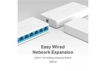 Preklopniki in stikala  MERCUSYS 10/100Mbps...