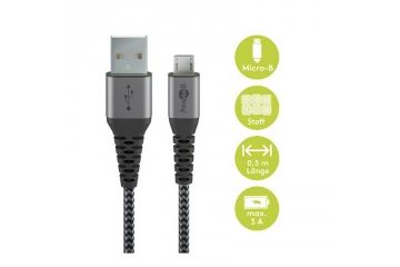 adapterji Goobay GOOBAY micro USB na USB-A 0,5m...