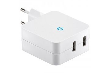 Dodatki  GOOBAY Dual USB 4.1A bel polnilec