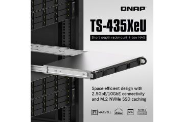 NAS Qnap  QNAP NAS strežnik 1U rack short, 4GB...