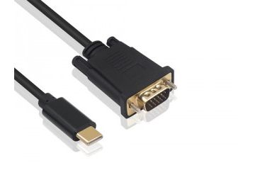 kabli Ewent  Kabel USB-C v VGA, 1080p 60Hz,...