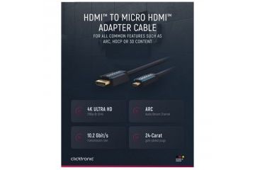 adapterji ____  CLICKTRONIC HDMI na Micro HDMI...