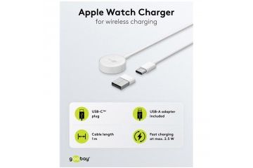 Dodatki Goobay GOOBAY Apple Watch Charger...