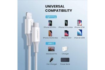 Dodatki Ugreen  UGREEN USB-C na Lightning kabel...