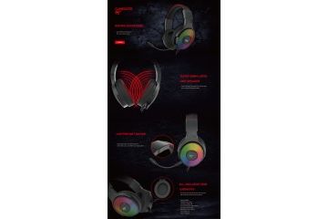  Slušalke Havit  HAVIT Gamenote RGB LED...