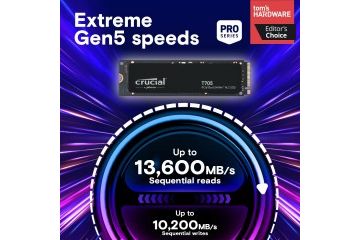 SSD diski CRUCIAL  Crucial T705 1TB PCIe Gen5...