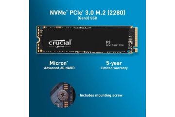 SSD diski CRUCIAL  Crucial P3 2TB 3D NAND NVMe...