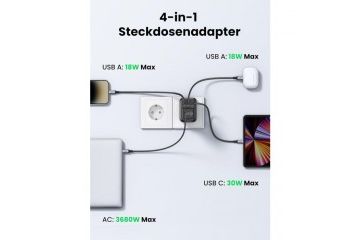 Dodatki Ugreen  Ugreen Nexode 4v1 USB vtičnica...