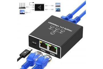 adapterji ____  Gigabit Ethernet 1 na 3 RJ45...