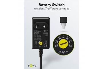 Dodatki Goobay  GOOBAY 3V-12V, do 12W/1,0A...