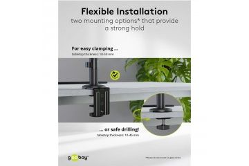 Dodatki za monitorje Goobay  GOOBAY Deluxe...