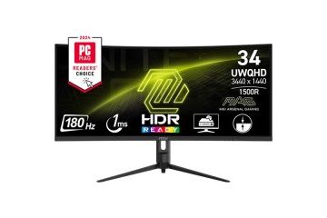 LCD monitorji MSI  Zaslon MSI MAG 342CQR E2 34'...