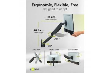 Dodatki za monitorje Goobay GOOBAY monitor 17'-...