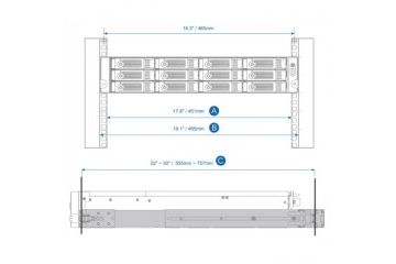 NAS Qnap QNAP rail kit (sanke) za 2U NAS-e