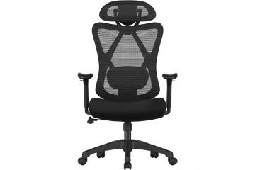 Stoli SONGMICS SONGMICS pisarniški stol, črn,...