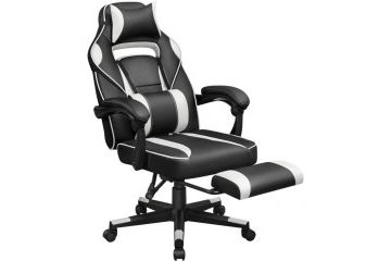 Stoli SONGMICS SONGMICS Gaming stol, črno-bel...