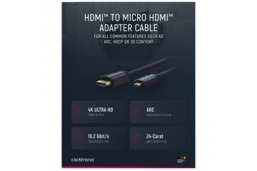 adapterji ____ CLICKTRONIC High Speed HDMI (M)...