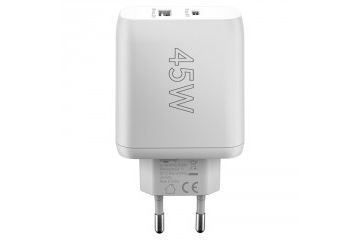Dodatki Goobay GOOBAY USB-C + USB-A 5V 45W beli...