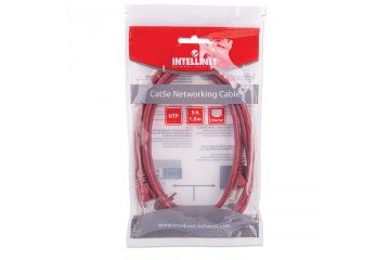 adapterji  INTELLINET CAT5e UTP 1,5m rdeč...