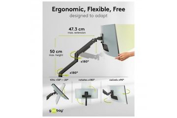 Dodatki za monitorje Goobay GOOBAY monitor 17'-...