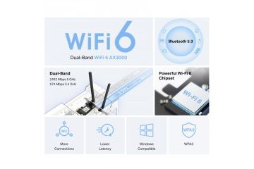 Mrežne kartice WiFi Mercusys MERCUSYS MA80XE...