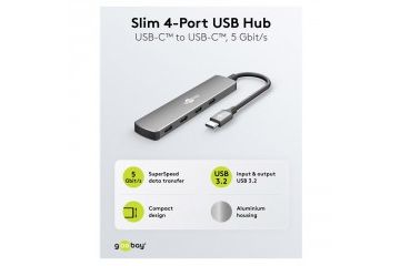Torbe za prenosnike Goobay GOOBAY USB-C na 4x...