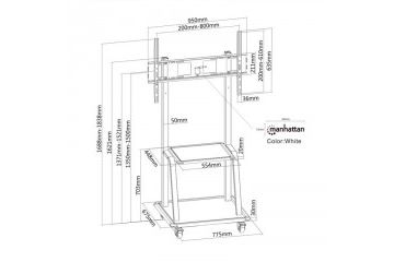 LCD monitorji Manhattan MANHATTAN 37' to 100'...