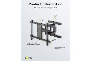 Dodatki za monitorje Goobay GOOBAY Pro...