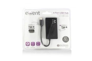  USB spominski mediji Ewent  USB hub USB-C v 4x...