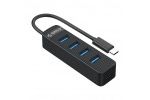 adapterji Orico USB hub s 4 vhodi, USB 3.0,...