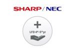 Dodatki SHARP NEC podaljšanje garancije na 5...