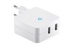 Dodatki  GOOBAY Dual USB 4.1A bel polnilec