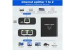 adapterji ____ Gigabit Ethernet 1 na 2 RJ45 LAN...