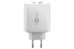 Dodatki Goobay GOOBAY USB-C + USB-A 5V 45W beli...